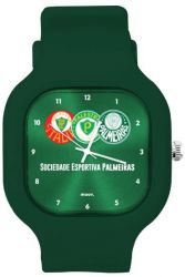 Relógio Unissex Escudos Green - Palmeiras (Troca Pulseira)