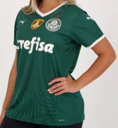 Camisa Palmeiras I 22/23 Feminina Com Patchs Campeão da Libertadores 2021