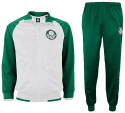 Agasalho Palmeiras SPR Trilobal Branco/Verde (Escudo)