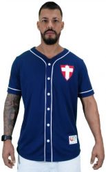 Camisa Baseball Palmeiras Azul (Unissex)